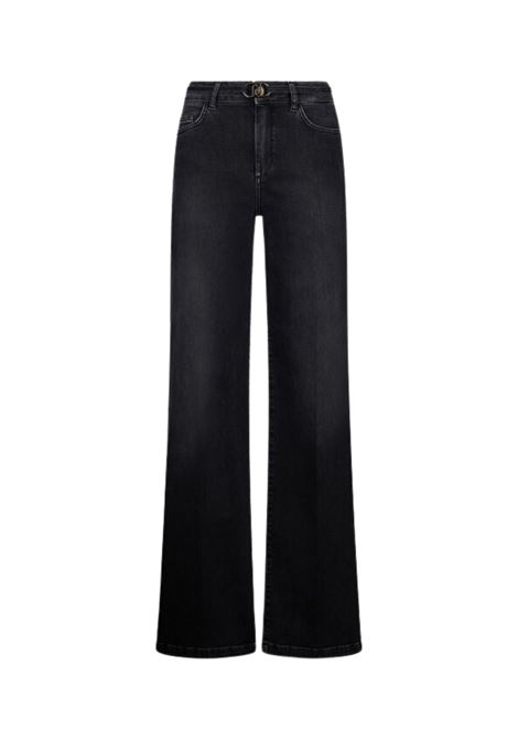 Jeans flare con cintura DENIM NERO Liu Jo | UF5100D02648L451